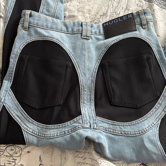 MUGLER
Spiral stretch jersey-paneled skinny jeans - Picture 5 of 6